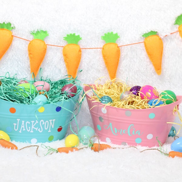 Personalized Easter Bucket | Personalized Easter Basket | Easter Basket for Girls | Easter Basket for Boys