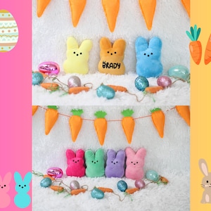 Personalisierter Oster Peep Hase | Personalisierte Korbfüller