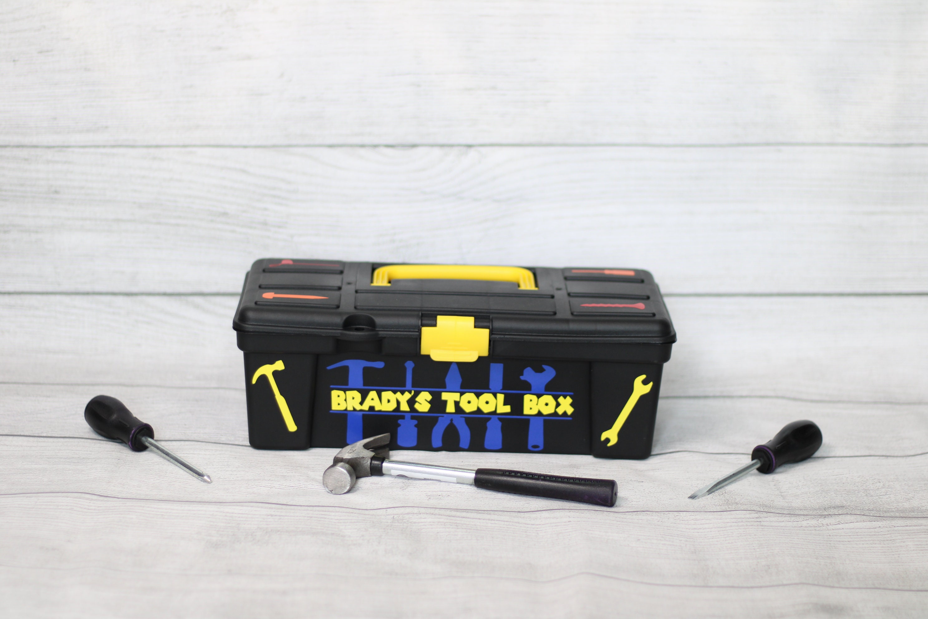 Personalized Kids Toolbox Kids Toy Toolbox Tool Carrying Case for Kids