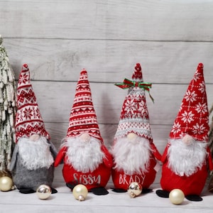Personalisierter Weihnachtszwerg | Wichtel für Weihnachten | Personalisiertes Weihnachtsgeschenk | Familien Name Geschenk