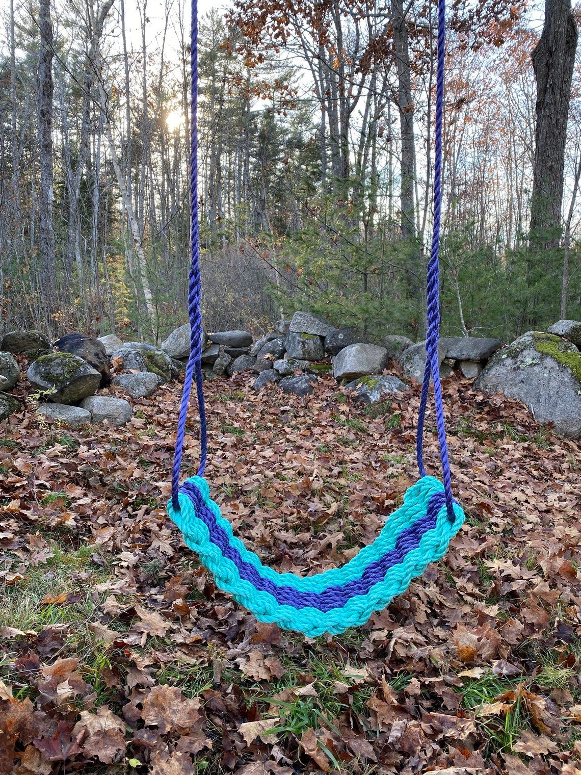 Salty Rope Swing Lobster Rope Swing Rope Swing Blue Etsy