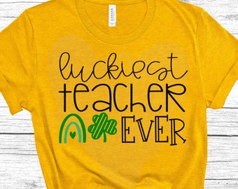 Download Luckiest Teacher Svg Etsy