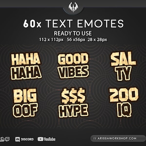 60x Old Scrolls Twitch Text Emotes - Brown Beige Discord Emotes Bundle - Mega Pack -  DnD RPG Wasteland  Hype Sheesh UwU Game Over GG  Love