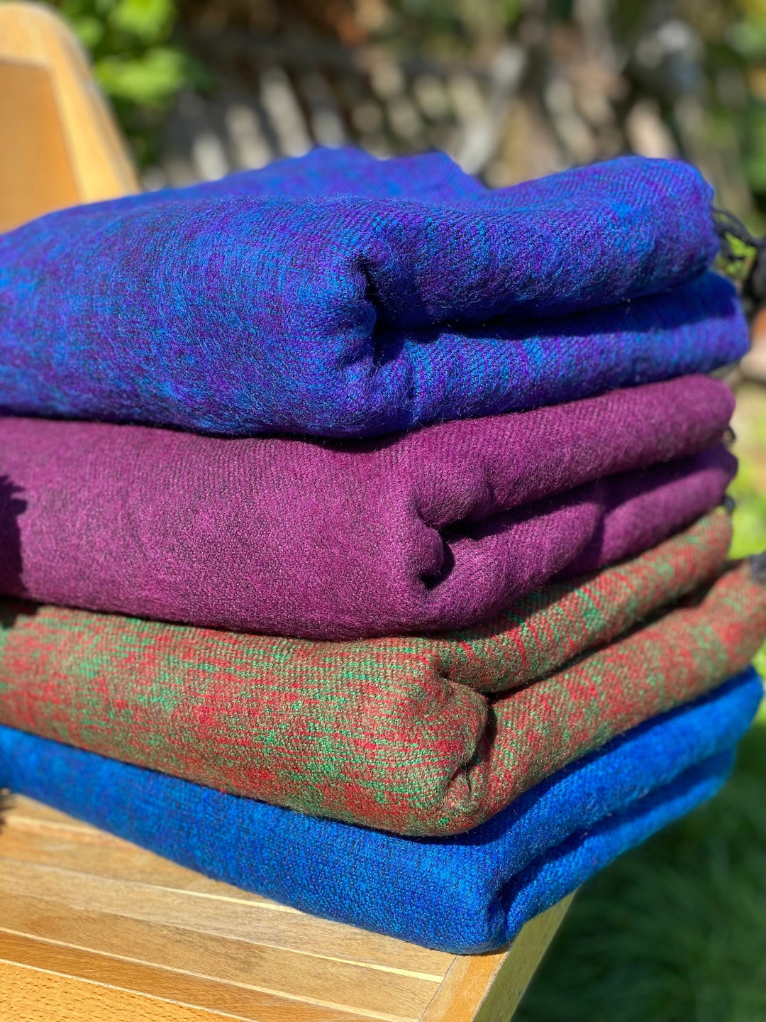 Yak Wool Nepalese Blanket Soft Handmade Large Scarf Wrap Oversized