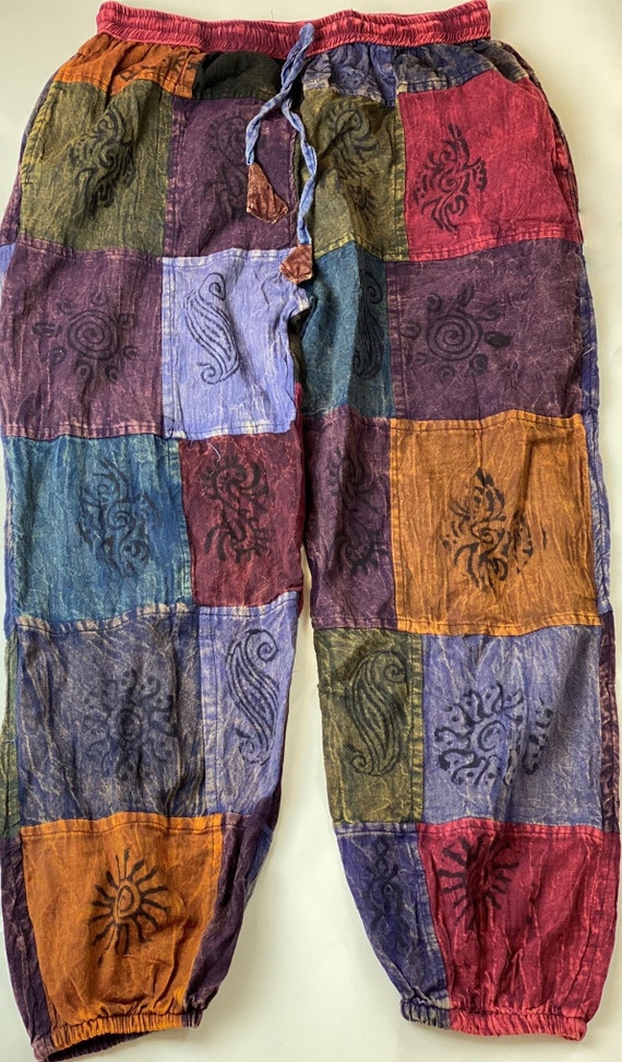 Nepali Patchwork Drawstring Pants Nepali Patchwork Drawstring Pants