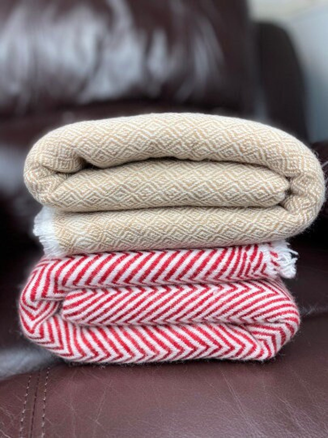 Handwoven Nepalese Pashmina Wool Blankets Warm Soft Woolen Etsy