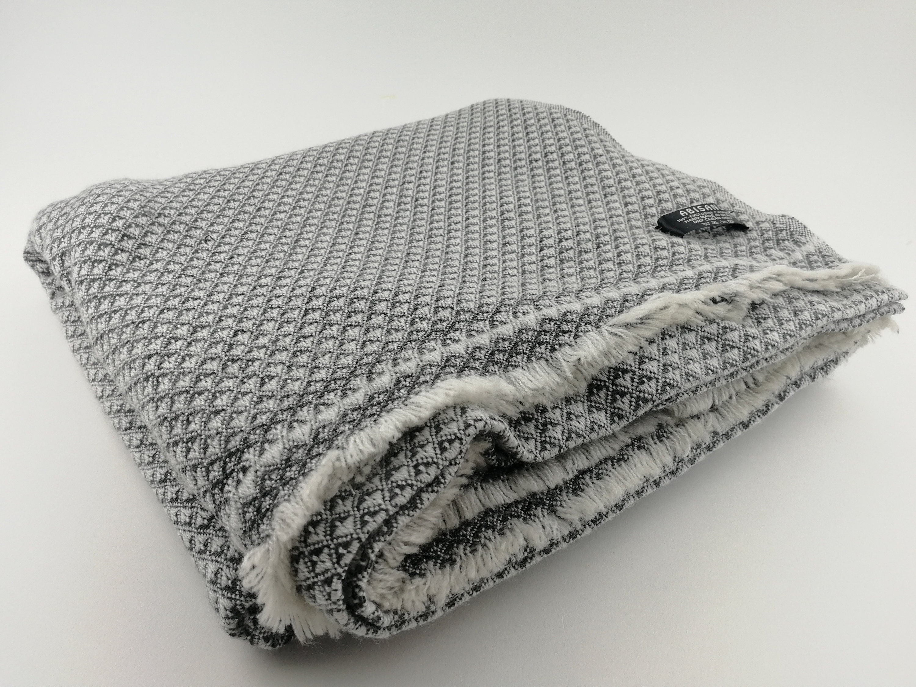 NEW 125x250cm hand woven from Nepal Luxury Cashmere Blanket 100% cashmere wool
