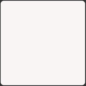 May include: A white square with a black border.