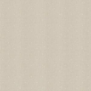May include: A close-up of a plain, off-white fabric with a subtle, repeating pattern of tiny white dots.