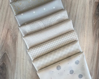 Soft Grey Fat Quarter Bundle