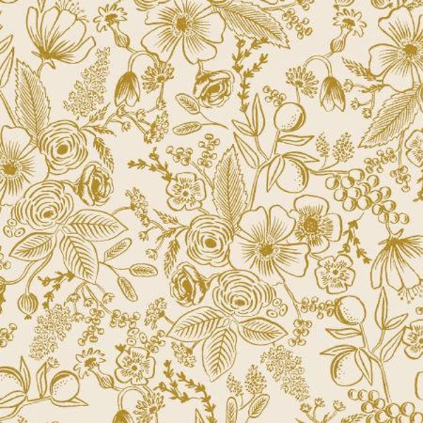 610-CR4M Holiday Classics - Colette - Cream Metallic Fabric