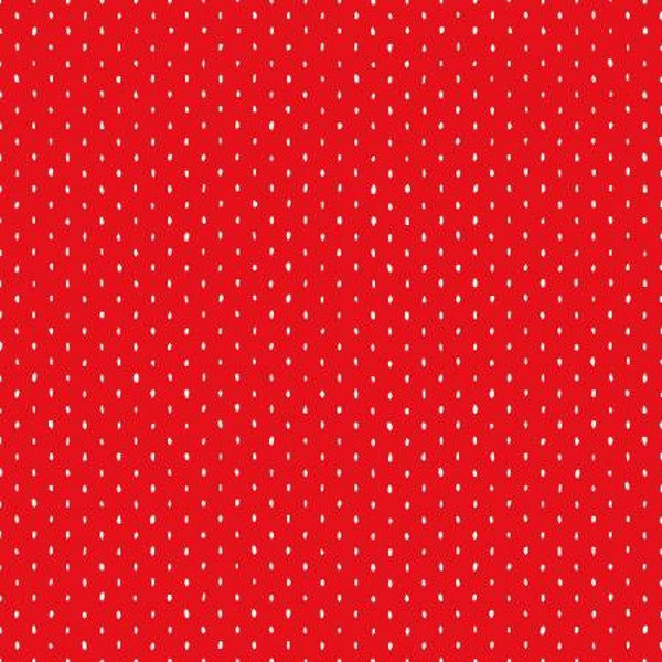 CS101-ST4 Cotton+Steel Basics - Stitch and Repeat - Strawberry Fabric