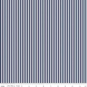 1/8&quot; Stripe Navy C495 by Riley Blake
