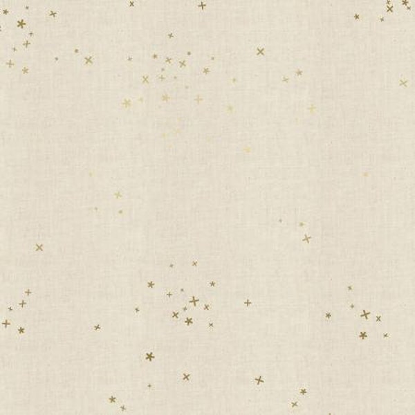 CS100-TW1UM Cotton+Steel Basics - Freckles - Twinkle Unbleached Metallic Fabric