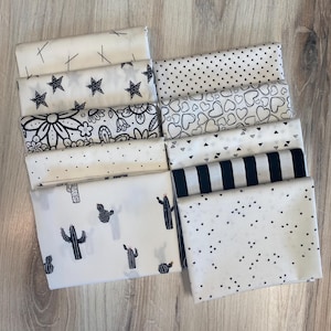 Low Volume, White and Black Fat Quarter Bundle