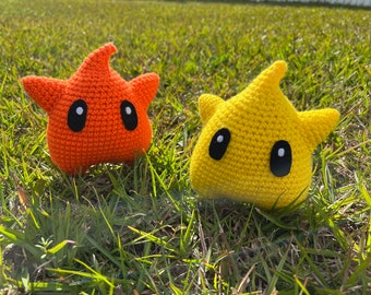Crocheted Luma Plushy: Super Mario Galaxy Inspired Star