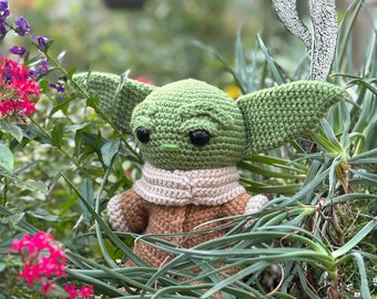 Crocheted Grogu Plushy