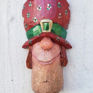 Wood Carving - Ornament, Dwarf, Elf, Dwarf carving, Elf Carving, Folk art, Handmade,  Christmas decor, Hillbilly, Christmas Ornament