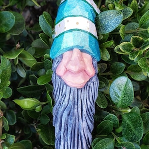 Wood Carving - Ornament, Gnome Elf, Gnome carving, Elf Carving, Folk art, Handmade,  Christmas decor, Gnome ornament, Christmas Ornament