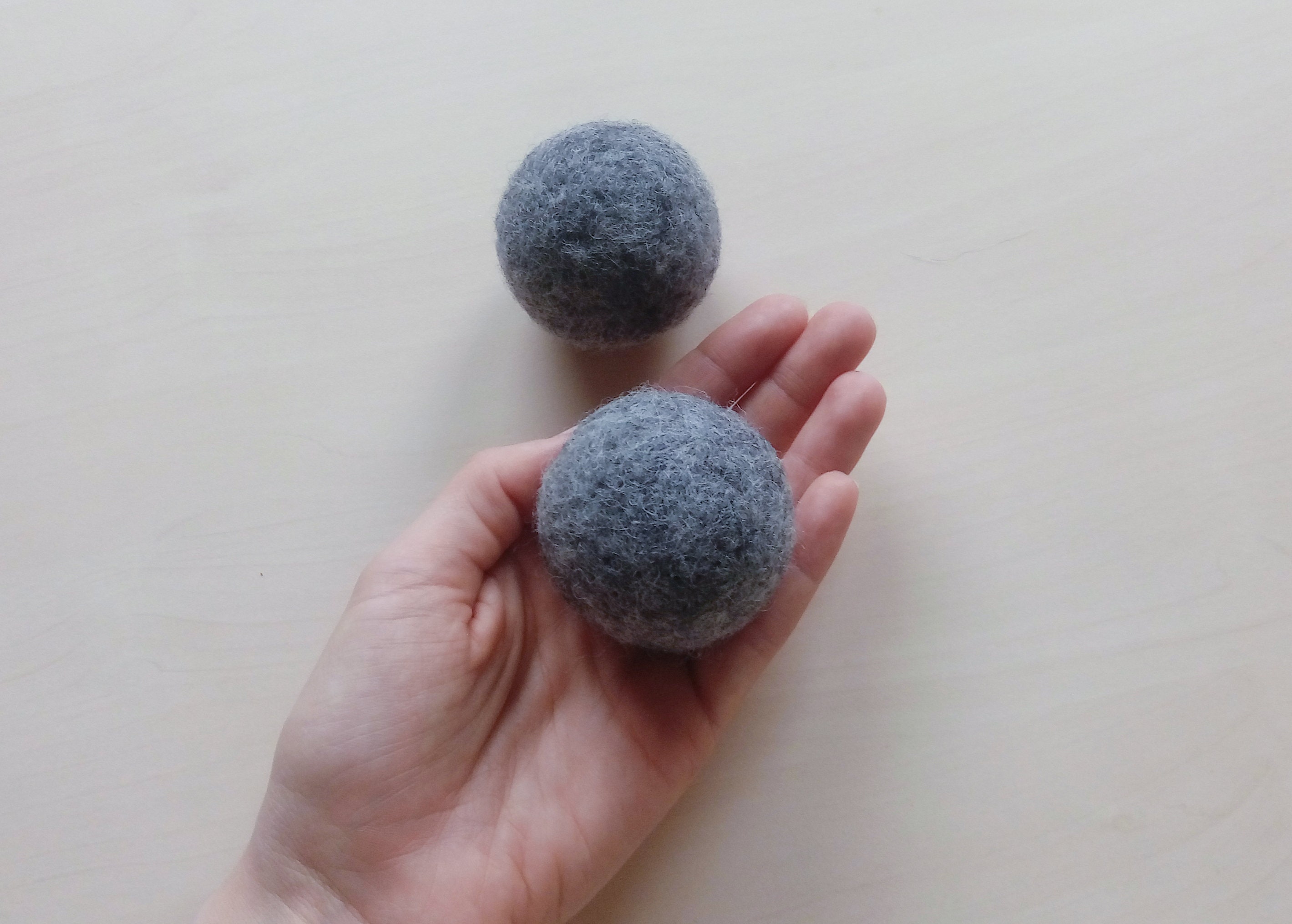Ecofriendly Needle Felt Cat Balls, Pack of 2 Etsy