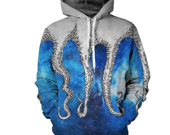 felpa con tentacoli di polpo