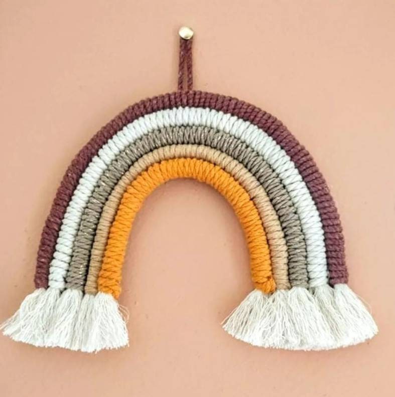 Arc-En-Ciel en Macramé - Macrame Rainbow