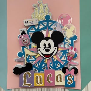 Custom Mickey Mouse Cake Topper: Handmade Birthday Party Decoration