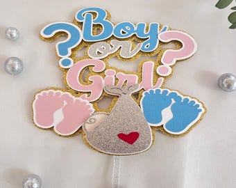 Diamante Di Compleanno Cake Topper Rosa Blu Della Ragazza del Ragazzo Del Bambino 100 Giorni Di Compleanno Cake Topper Baby Shower Partito Dessert Decorazione PQ870