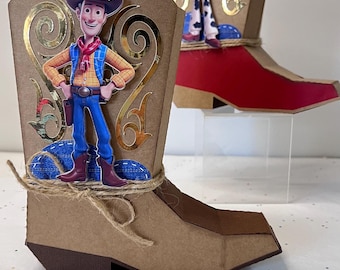 Cajas de regalo de Toy Story: decoración de fiesta hecha a mano inspirada en Woody, juego de 6