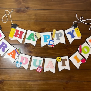 Faixa de formatura para jardim de infância, pré-escola, classe de 2025, decoração de festa de parabéns, faixa de formatura, decoração de festa de jardim de infância
