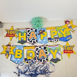 Personalized Toy Story Birthday Banner: Handmade Party Decoration