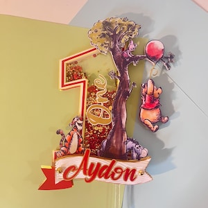 Winnie the Pooh Cake Topper: Classic Birthday Party Decor