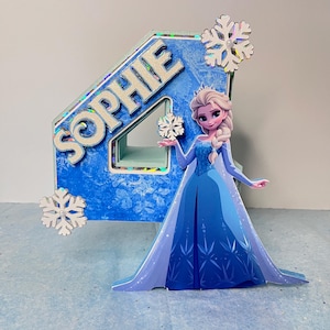 Frozen 3D number, Frozen birthday decor, Frozen party decoration, Frozen birthday celebration, Frozen Birthday Decoration, Frozen Decoration