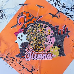Personalized Halloween Cake Topper: Spooky Party Decor