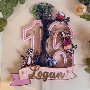 Winnie the Pooh Cake Topper: Handmade Classic Theme Party Decor