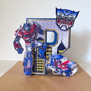 Letra 3D Transformers, Números 3D Transformers, Letra Transformers, Letra 3D, Festa Transformers, Festa temática Transformers, Transformers
