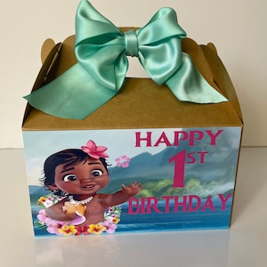 Scatole per dolcetti Baby Moana, festa a tema Baby Moana, scatola per bomboniere Moana, scatola per dolcetti Moana, scatola per bomboniere, festa a tema compleanno Baby Moana
