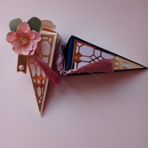 Handmade Elegant Flower Favor Box: Modern Wedding, Sweet 15