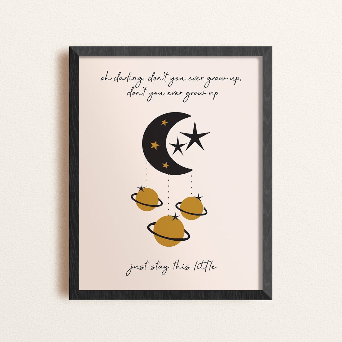 Darling Dont You Ever Grow Up, Taylor Swift Nursery Print, Taylor Swift