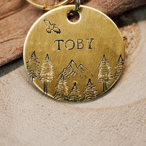 Trees and mountain tag