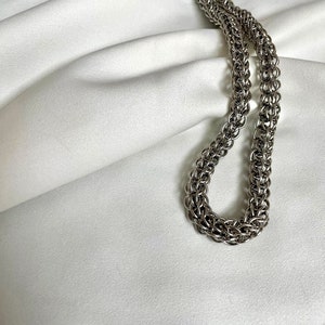 Fallon  -  Handmade Stainless Steel Chainmail Necklace & Bracelet - Custom Length