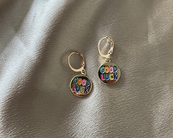 Good Luck Charm Huggie Earrings