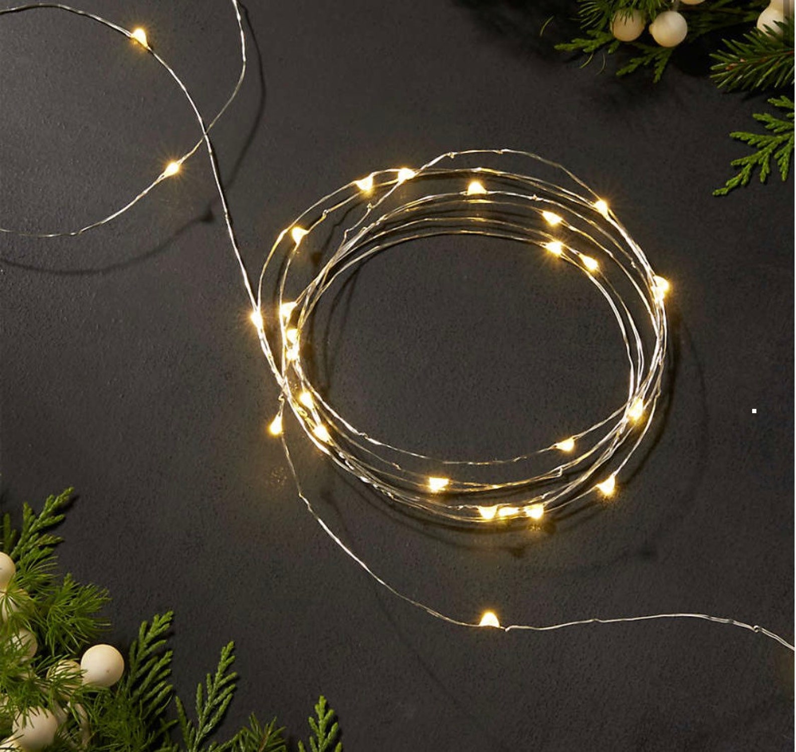 Extra Long Silver String Lights Etsy