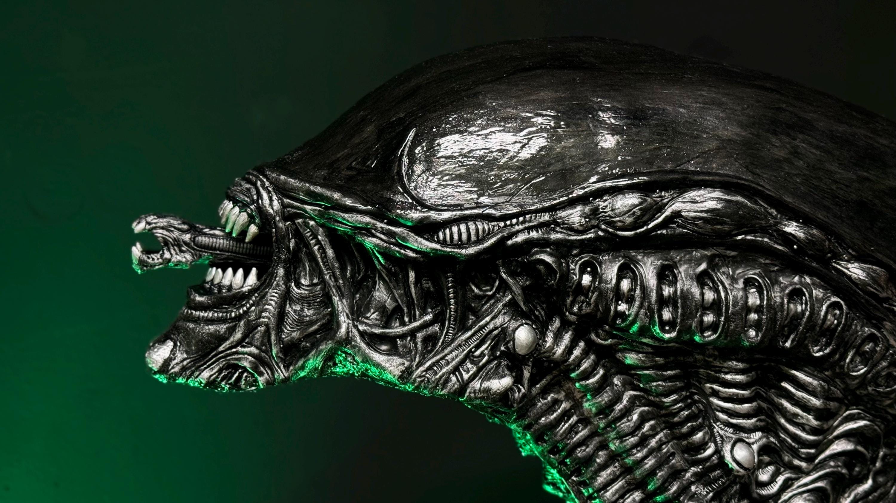 Xenomorph Alien Earth Inspired Life Size 1:1 Display Head - Etsy, image size:3000x1687