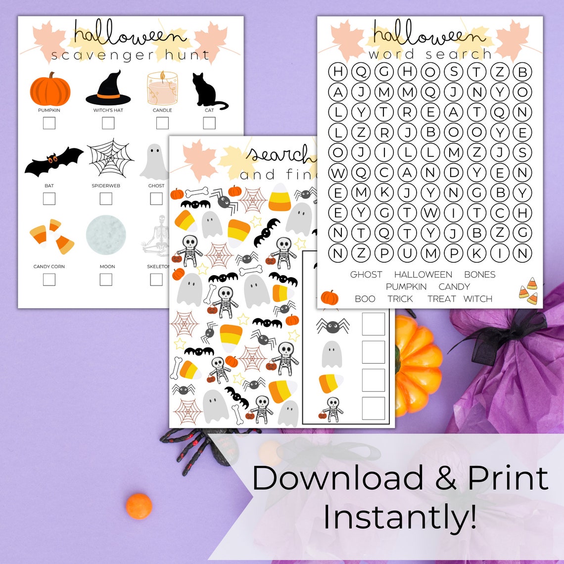 Halloween Kids Activity Pages Printable Halloween Activity Sheets
