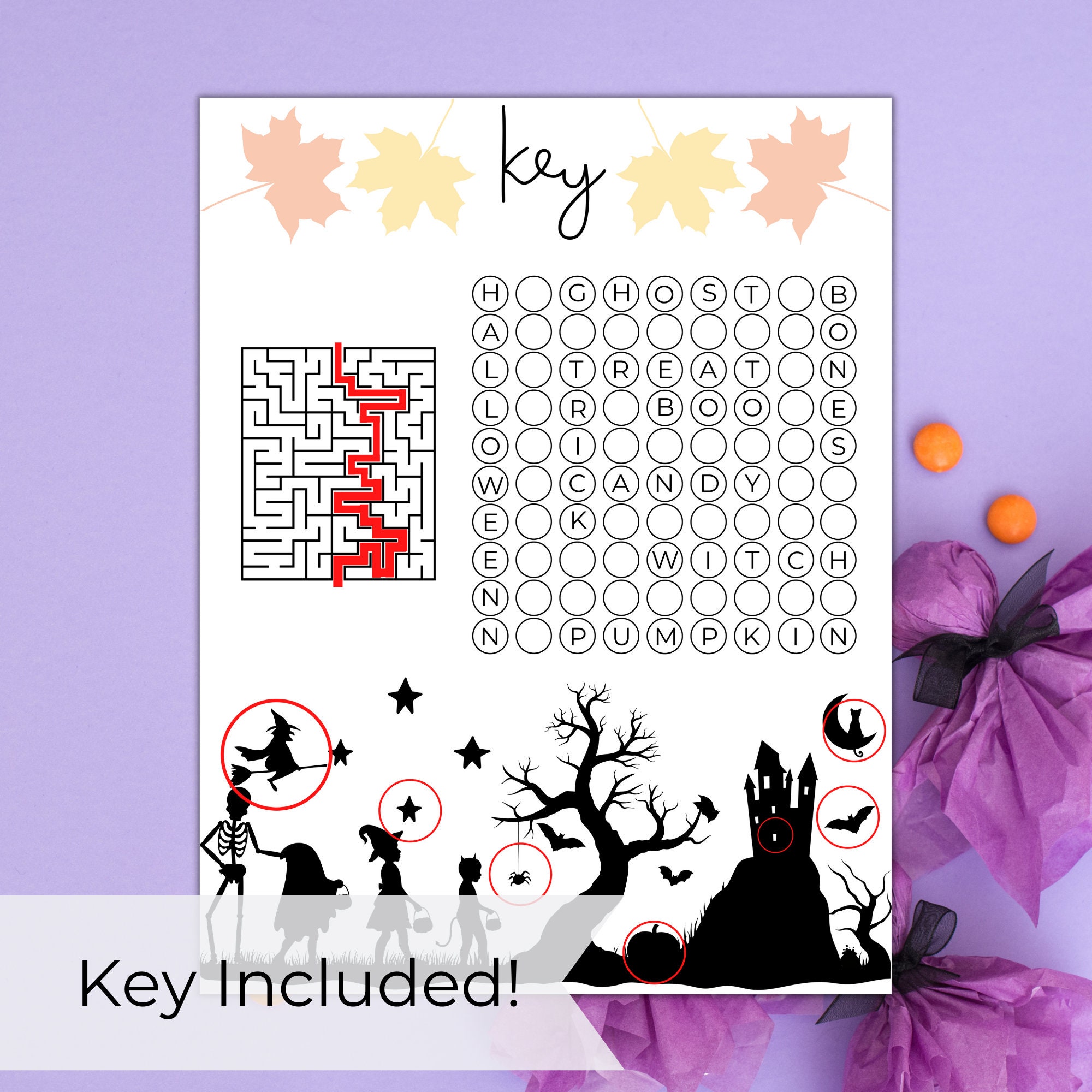 Halloween Kids Activity Pages Printable Halloween Activity Sheets ...