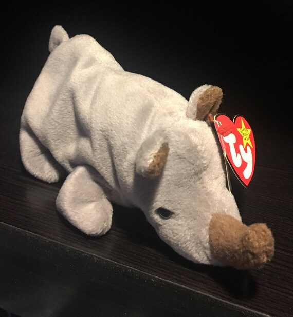 spike the rhino beanie baby 1996