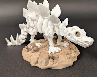 Articulated Stegosaurus Skeleton Dinosaur Fossil | 3 Sizes and 26+ Color Choices