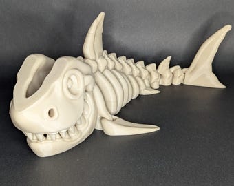 Articulated Shark Skeleton Desk Toy - 26+ Colors