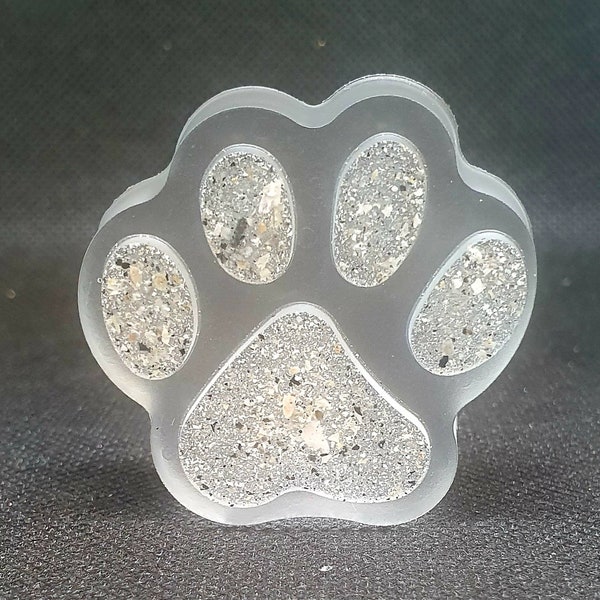 Pet Memorial keepsakes. Ashes into resin. In memoriam. Paw print and bone. Dog remembrance. Handmade. Loved ones.